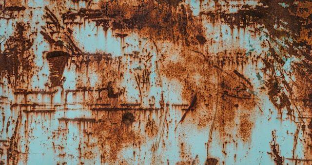 Rust on painted metal